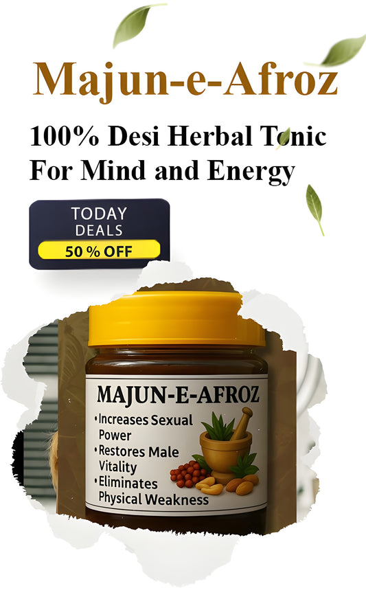 Majun-e-Afroz | 100ml – Herbal Remedy for Men’s Strength, Memory & Digestion
